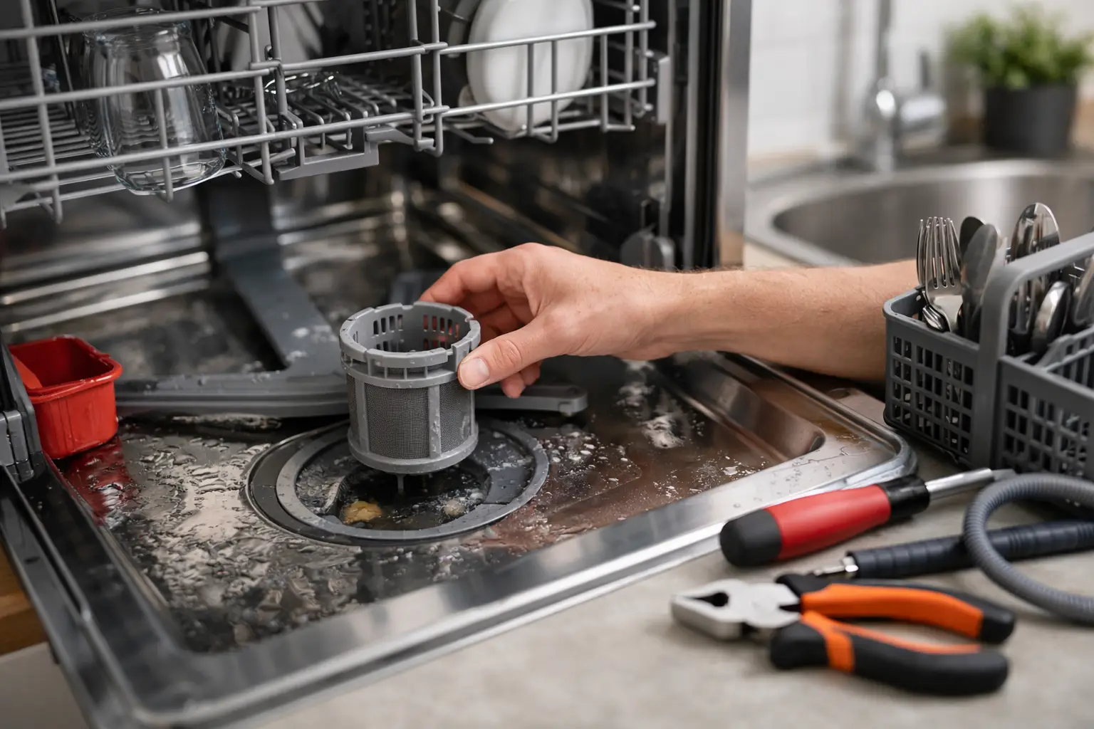6 Dishwasher Not Draining Repair Checks to Try